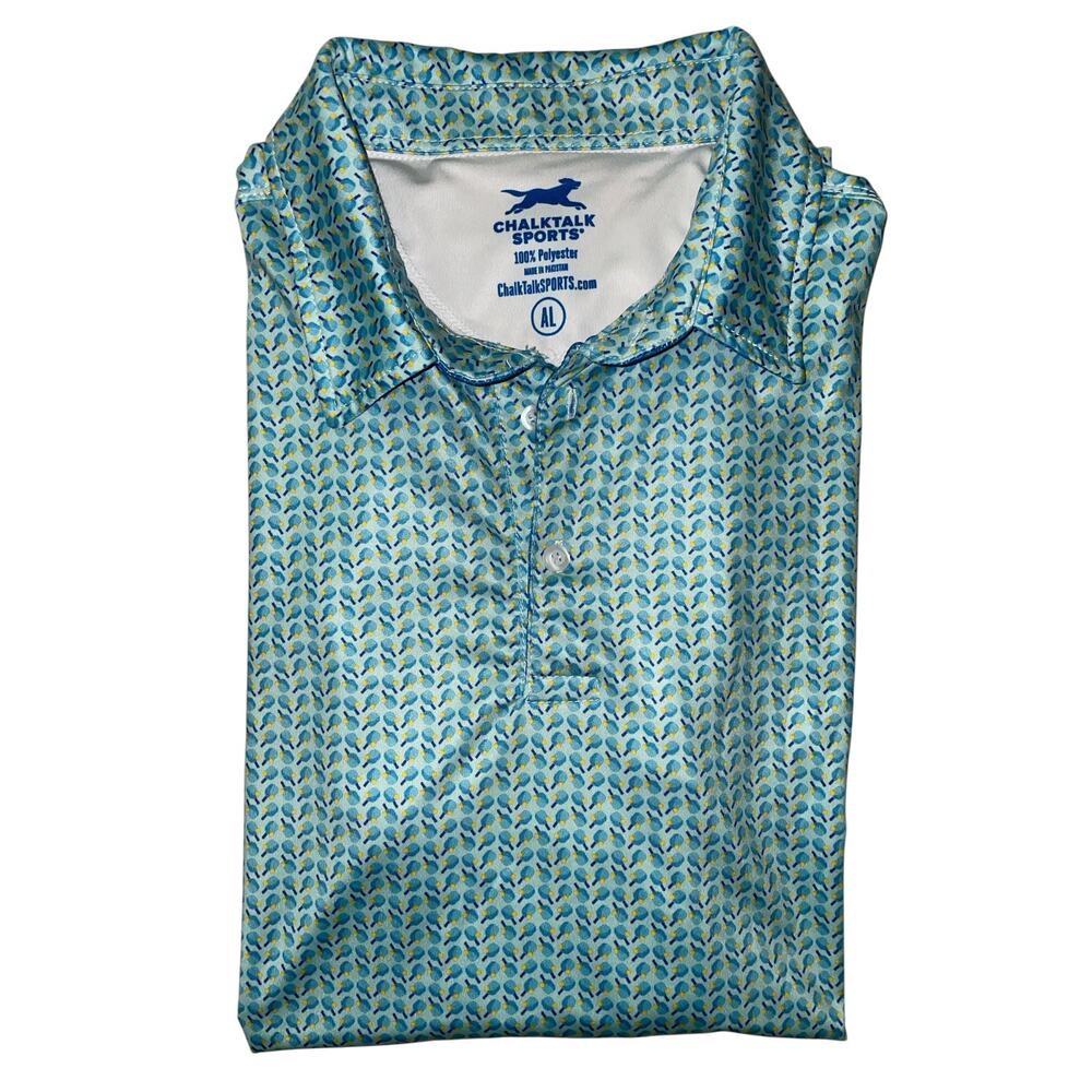 ChalkTalk Sports Pickleball Short Sleeve Polo Shirt - Rally Large
